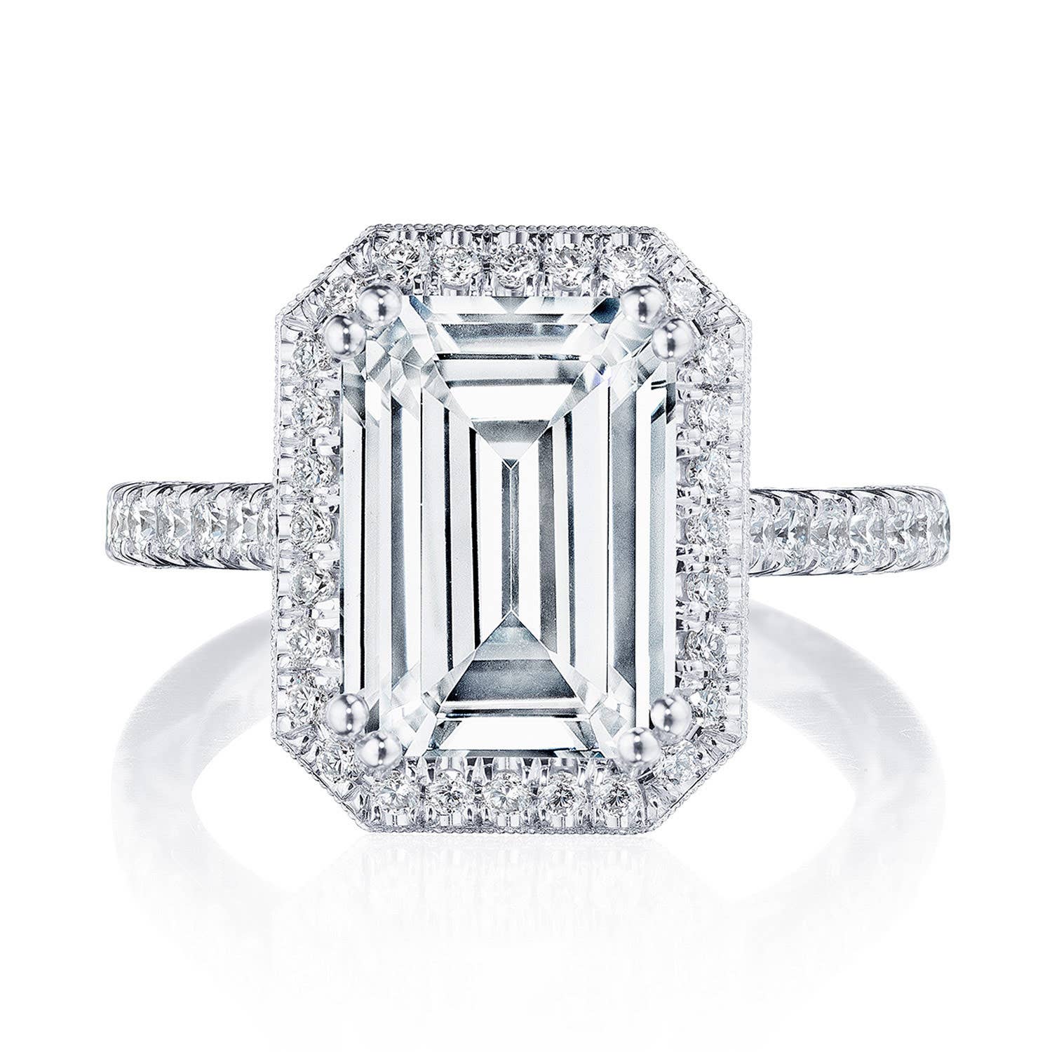 Dantela | Emerald Bloom Engagement Ring 269122EC11X8