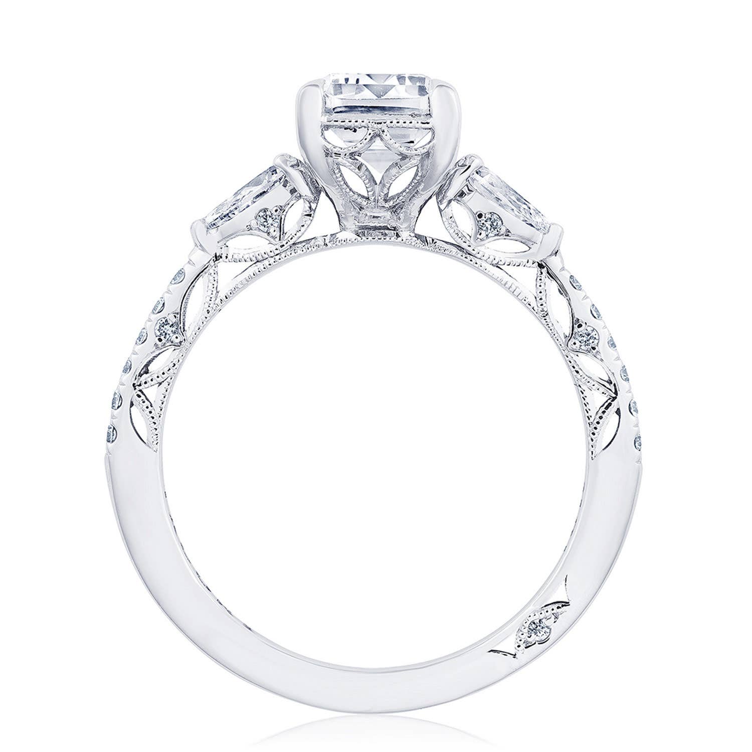 Dantela | Emerald 3-Stone Engagement Ring 269417EC85X6