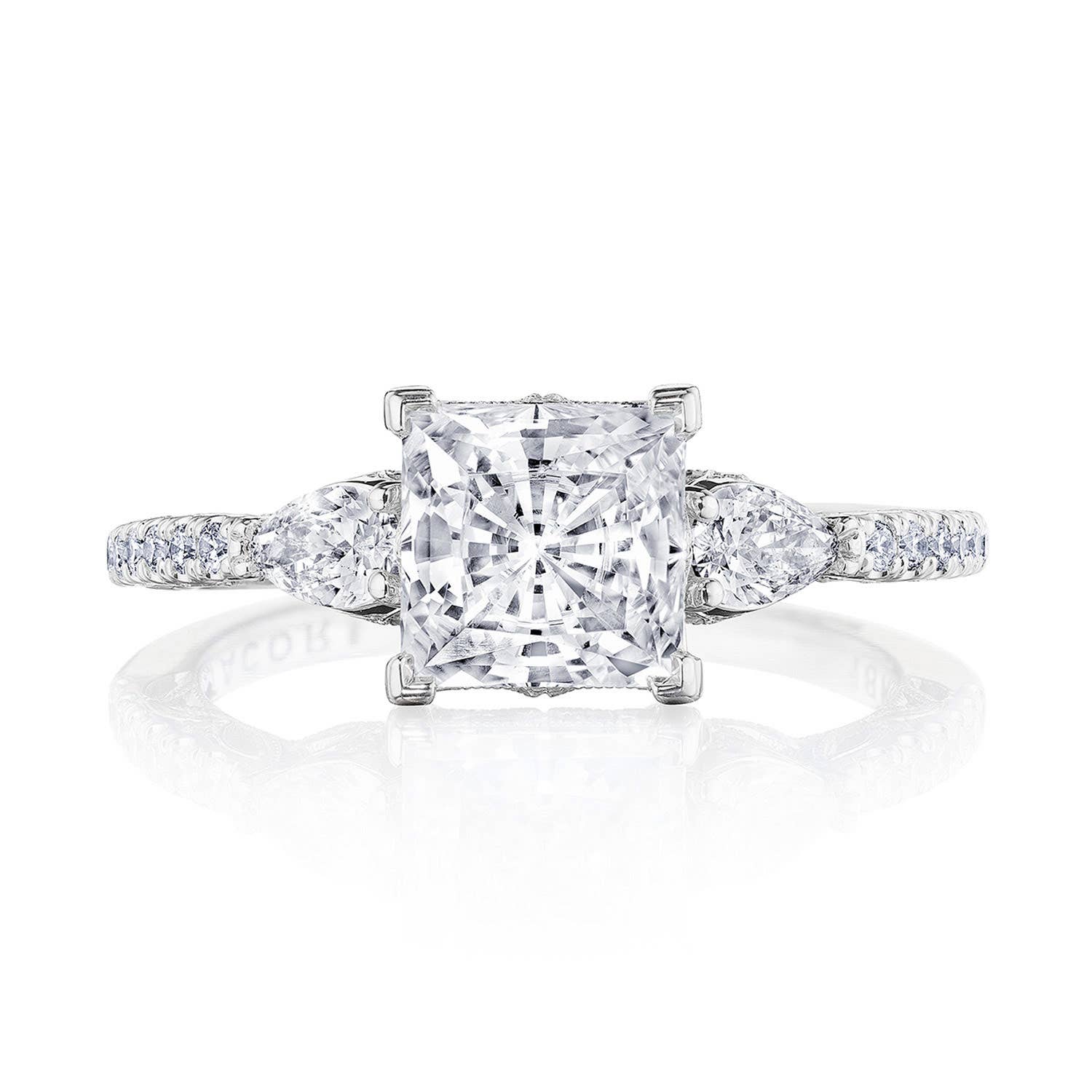 Dantela | Princess 3-Stone Engagement Ring 269417PR65