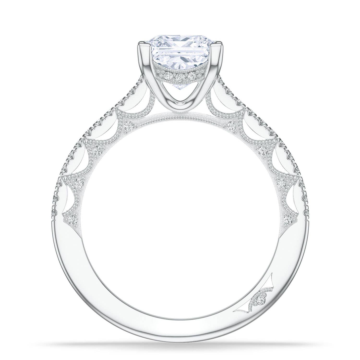 Lunetta Crescent | Princess Solitaire Engagement Ring 272117PR65