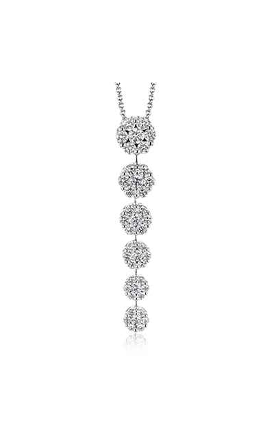 Tiered Pendant Necklace in 18k Gold with Diamonds LP4522