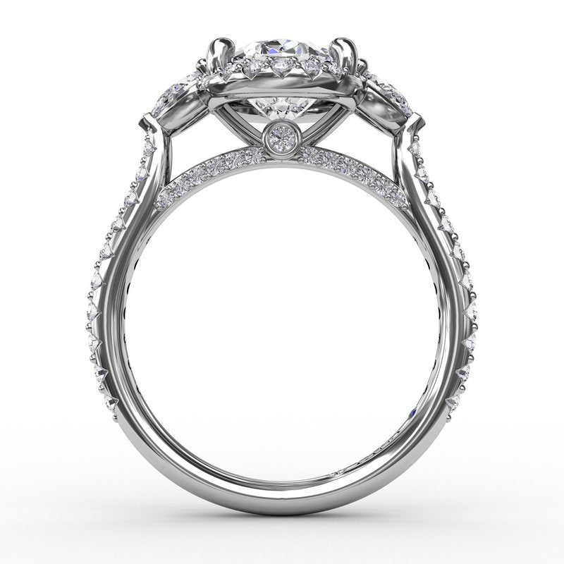 fana-oval-diamond-halo-engagement-ring-with-pear-shape-diamond-side-stones-s3280