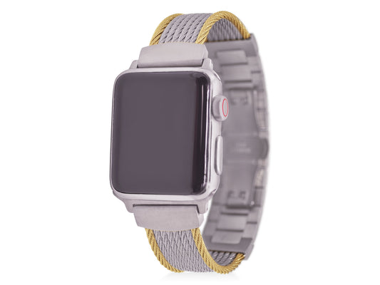 ALOR  Two-tone Straps Bracelet  APL-43-0008-00