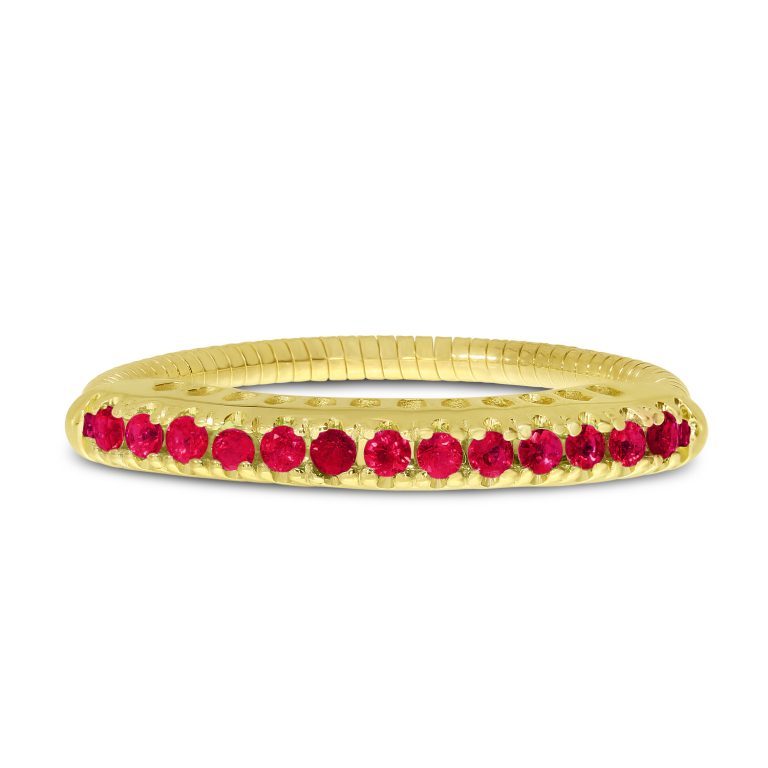 SPRYNGS DIAMOND/RUBY STRETCH RING BVR1065-07