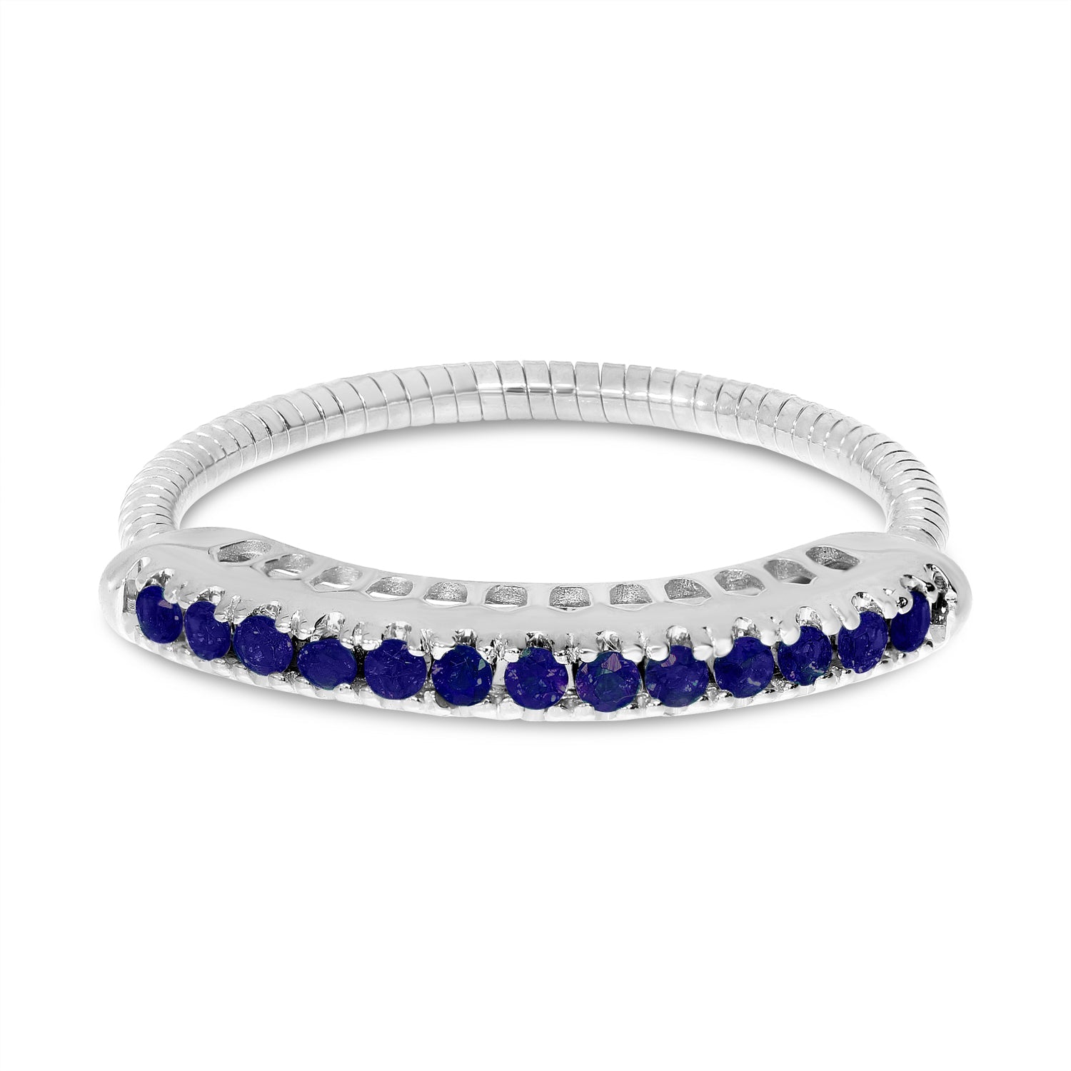 SPRYNGS DIAMOND/SAPPHIRE STRETCH RING BVR1065-09