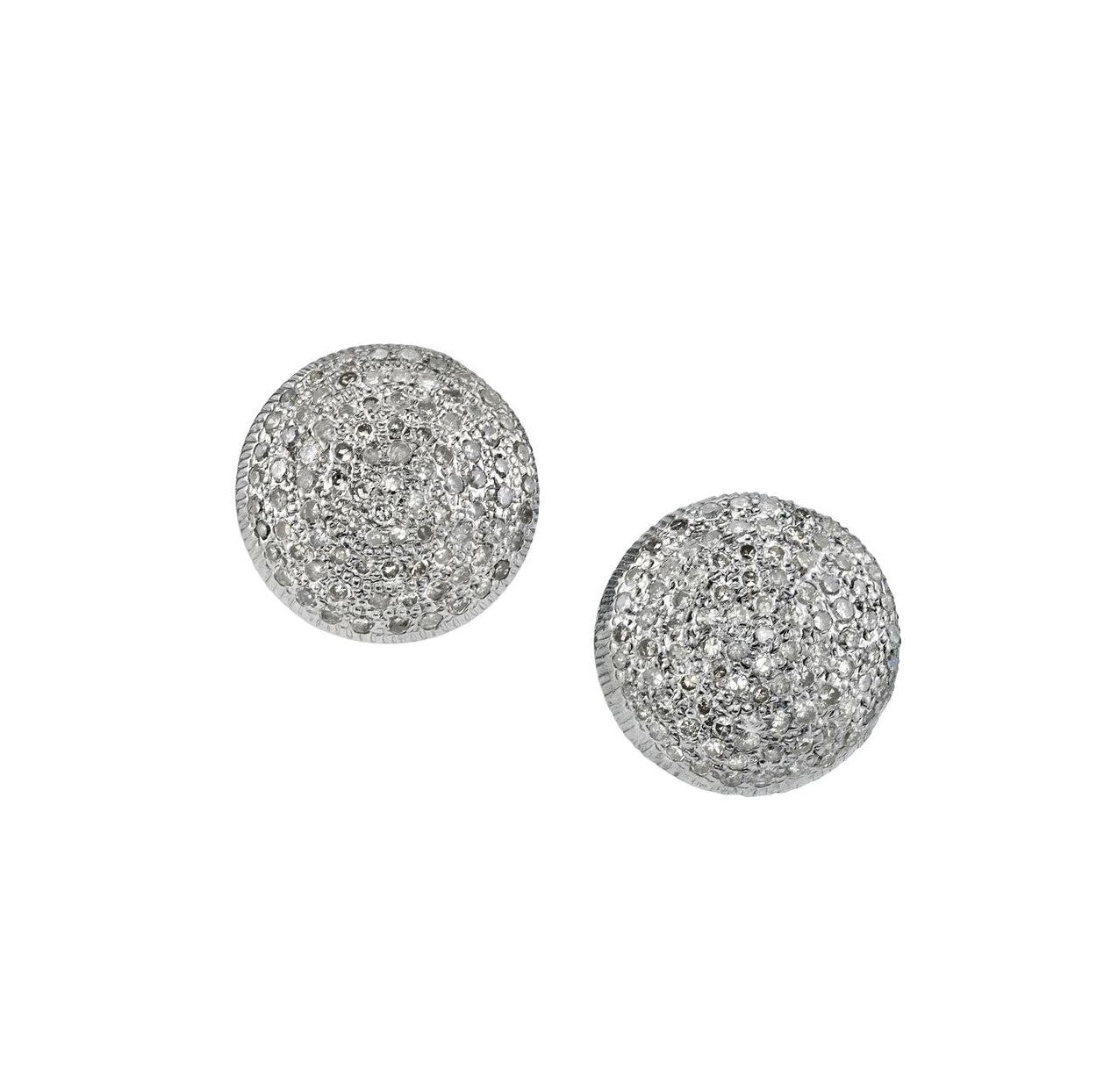 Diamond Domed Stud Earrings  E0000372 - TBird