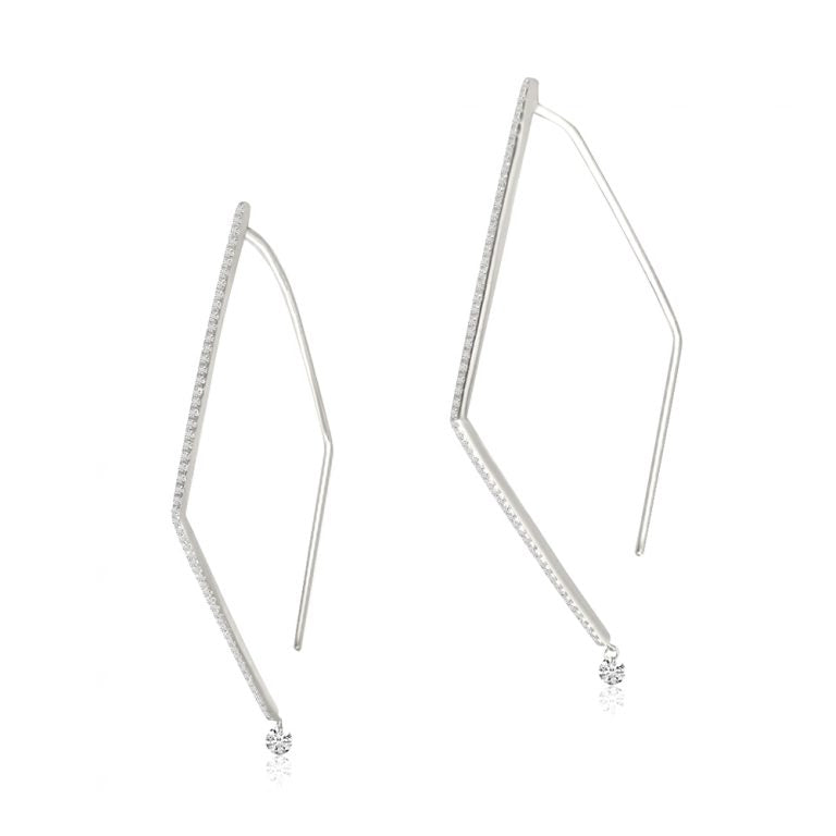 DASHING DIAMOND GEOMETRIC EARRINGS E10141