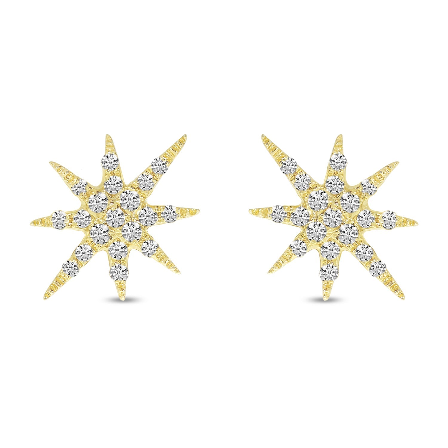 DIAMOND STARBURST EARRINGS E10412W