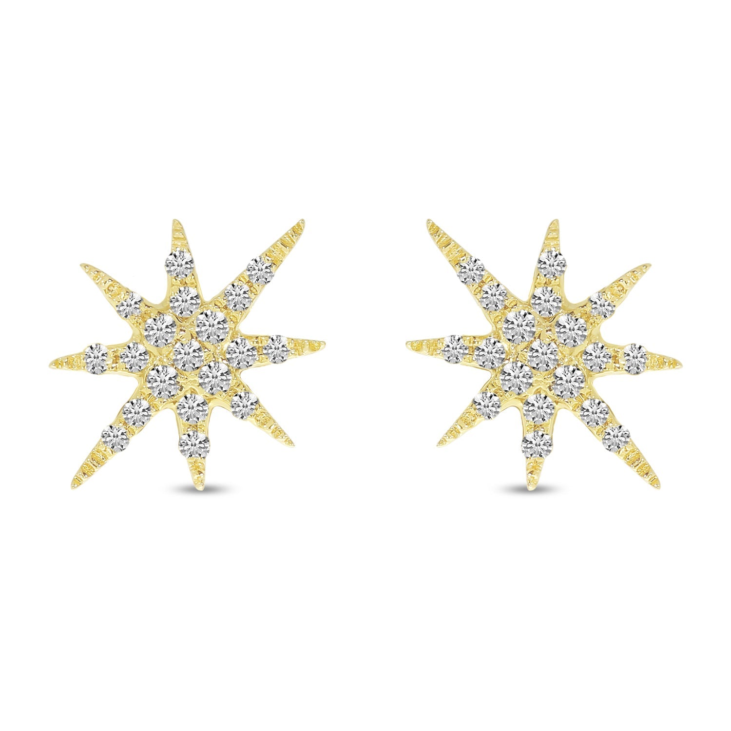 DIAMOND STARBURST EARRINGS E10412W