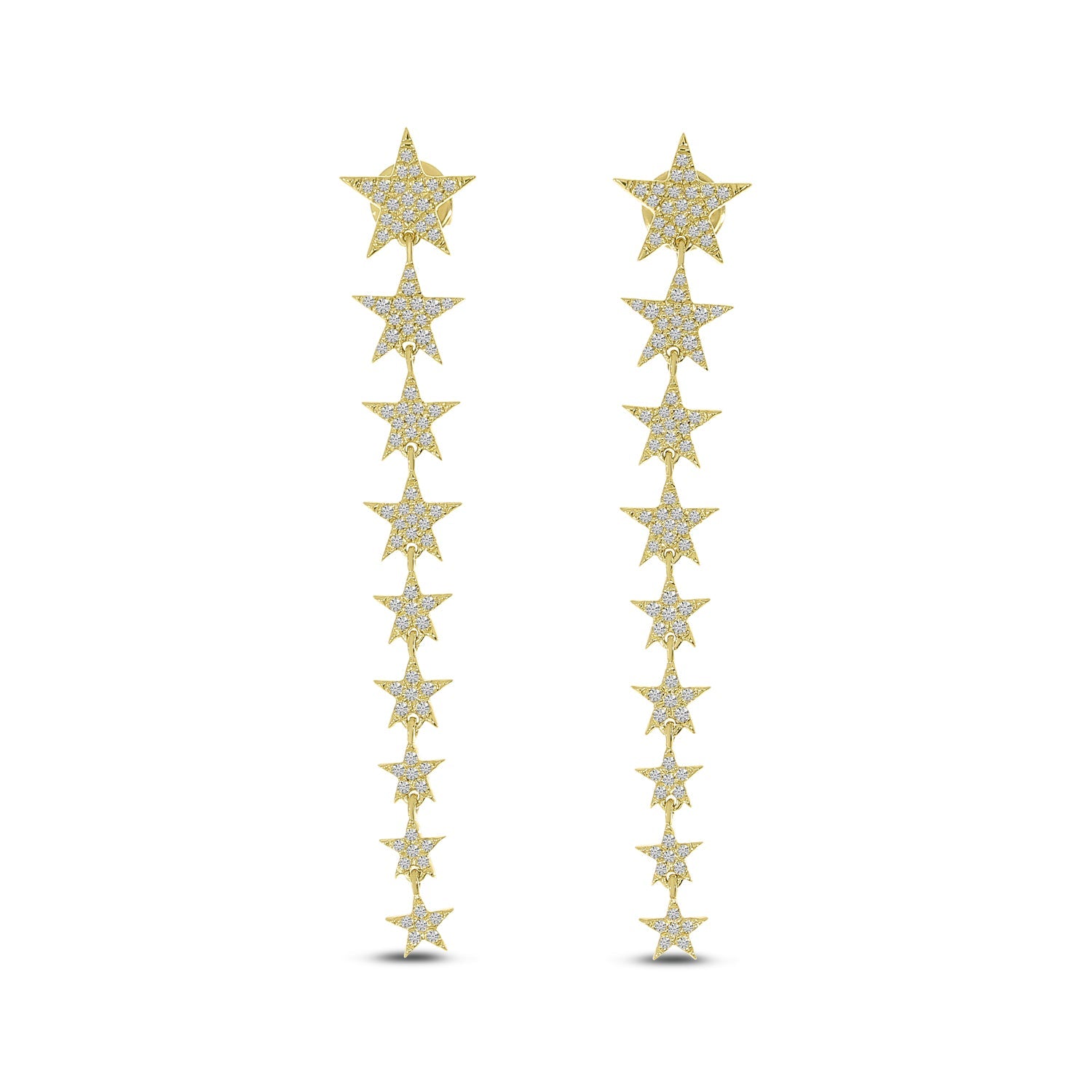 DIAMOND STAR LONG EARRINGS E10424