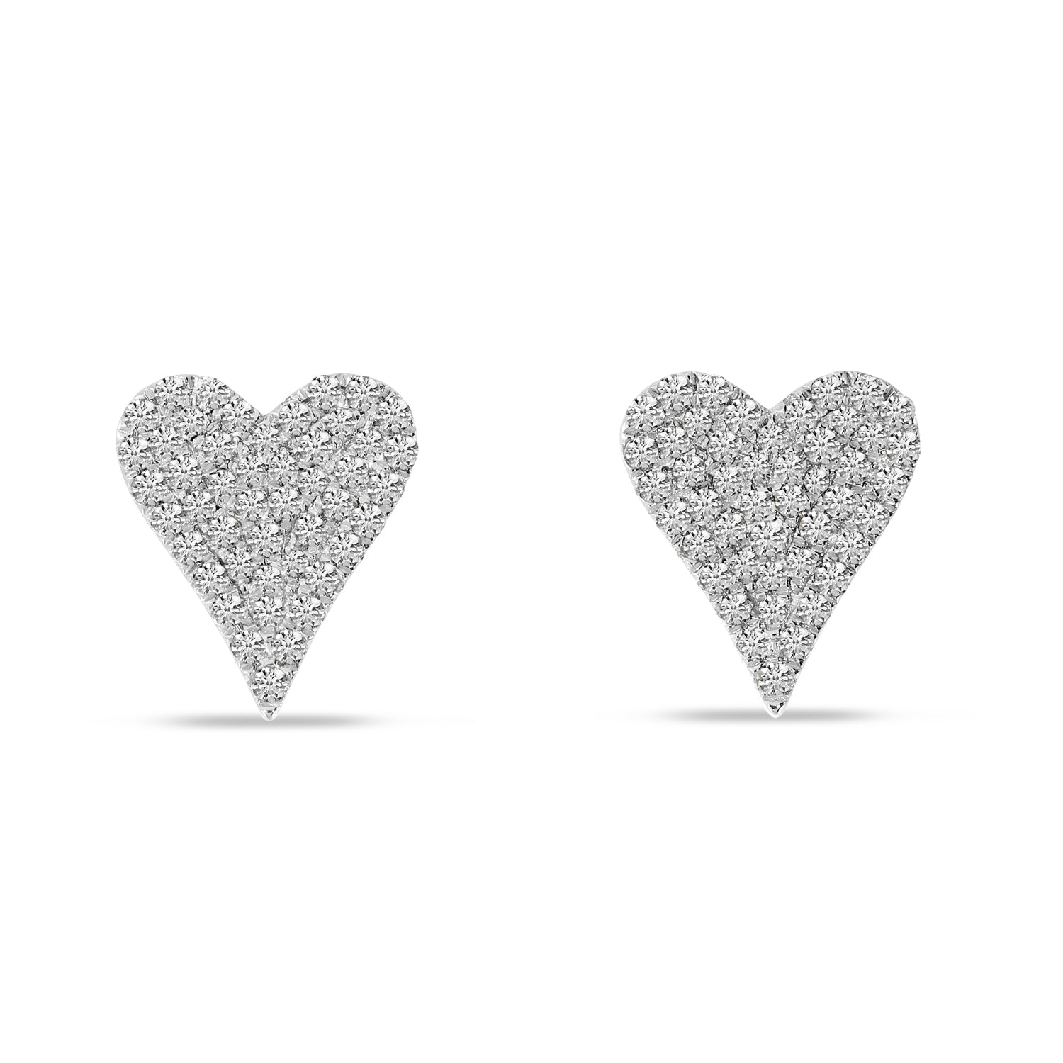 DIAMOND HEART EARRINGS E10506W