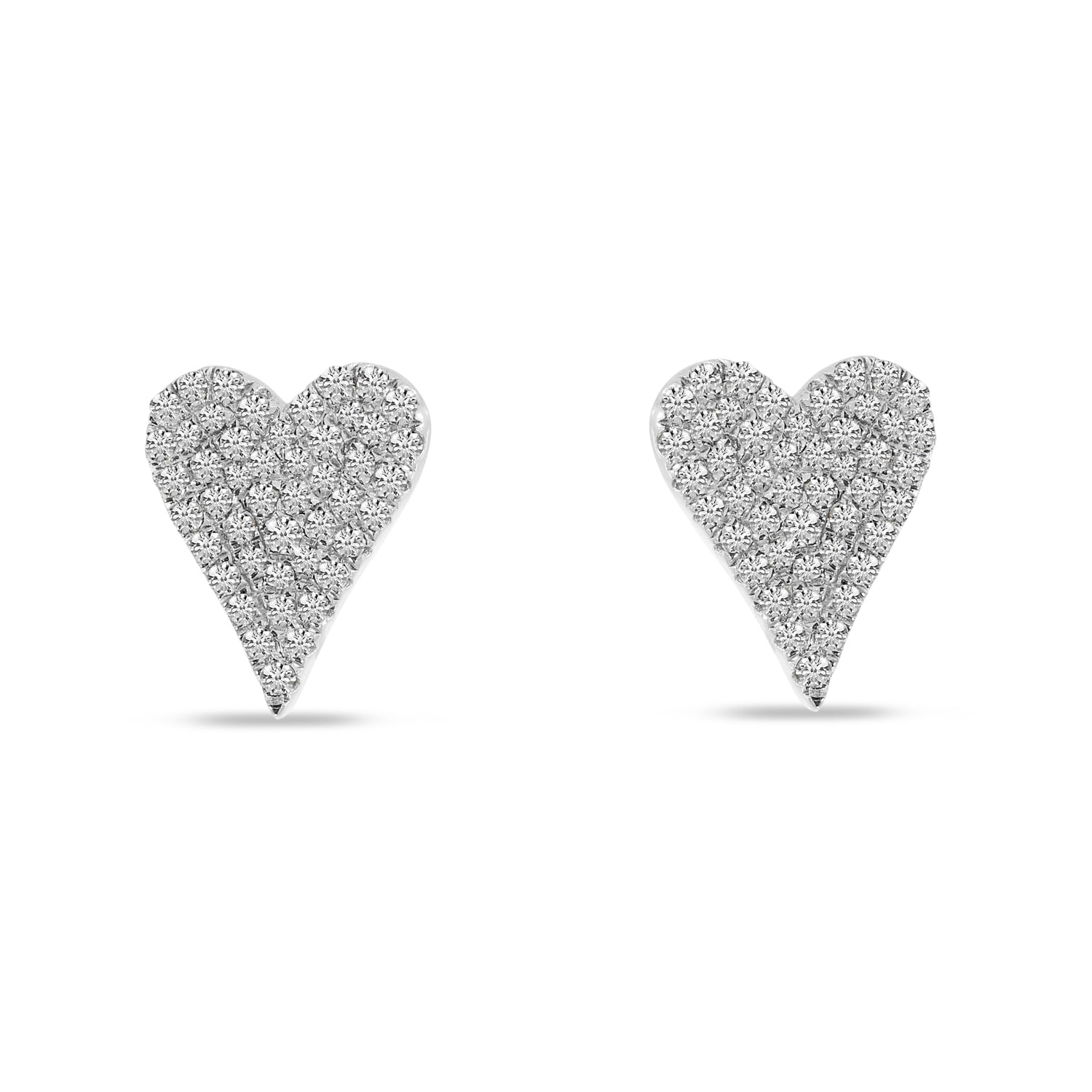 DIAMOND HEART EARRINGS E10506W