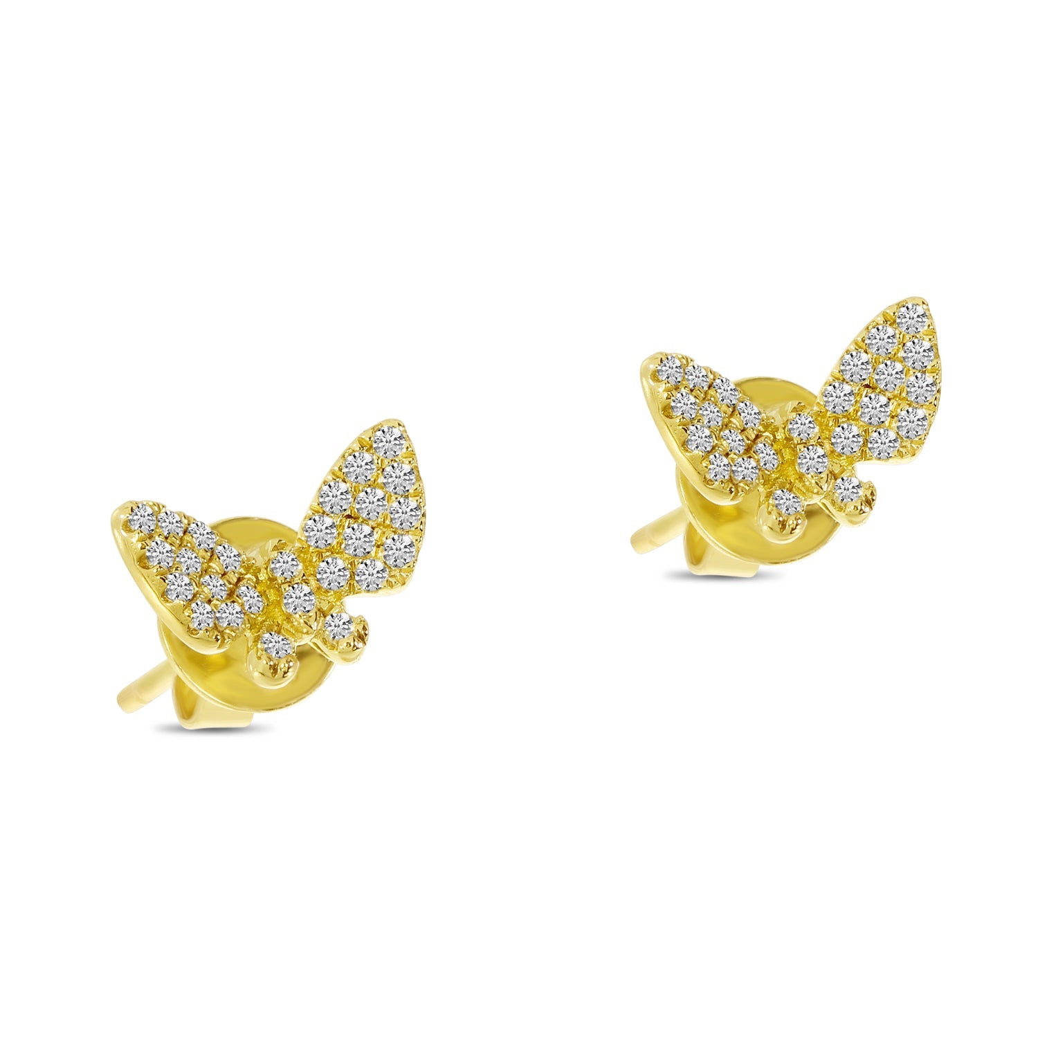 DIAMOND BUTTERFLY STUD EARRINGS E10583