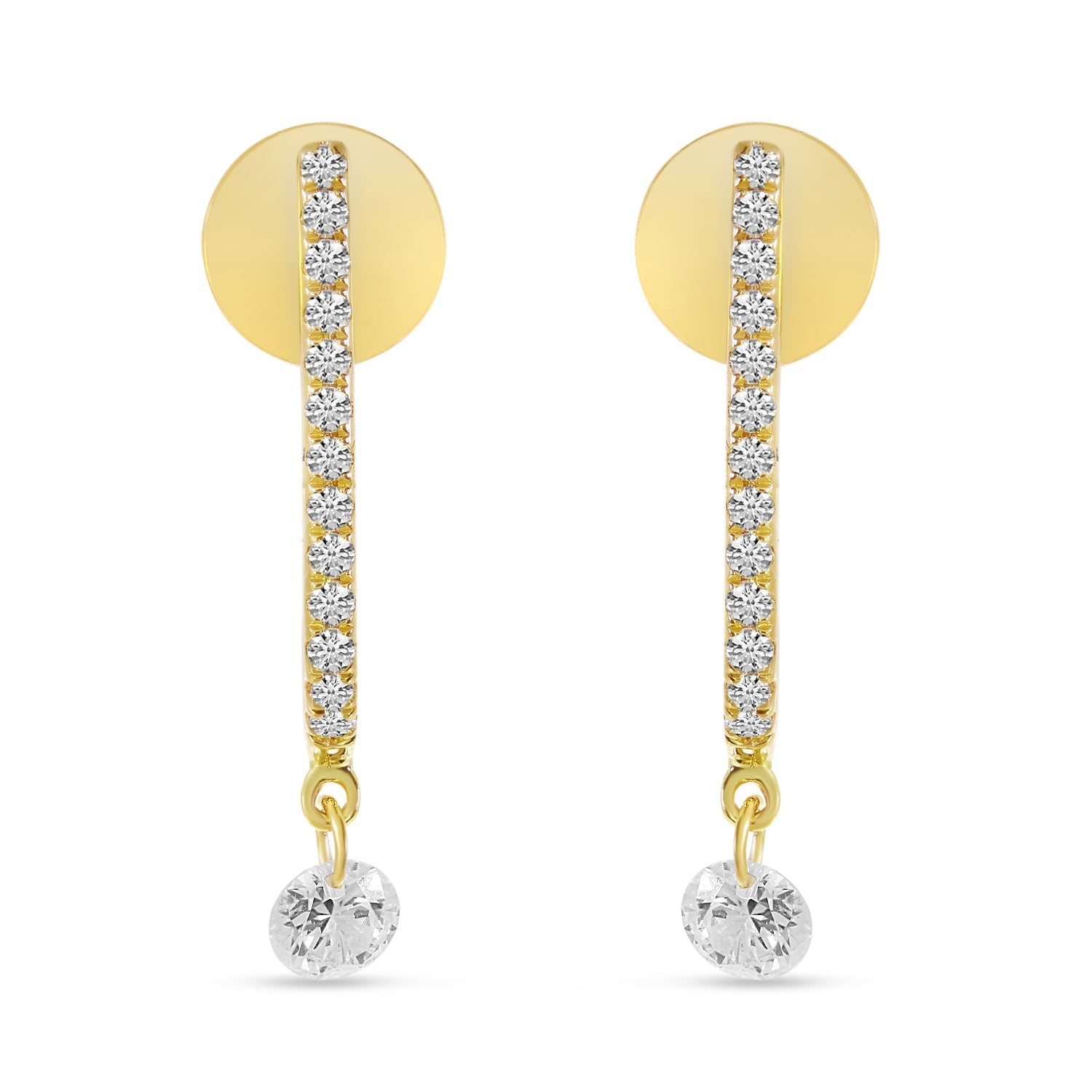 DIAMOND HOOK EARRINGS E10590