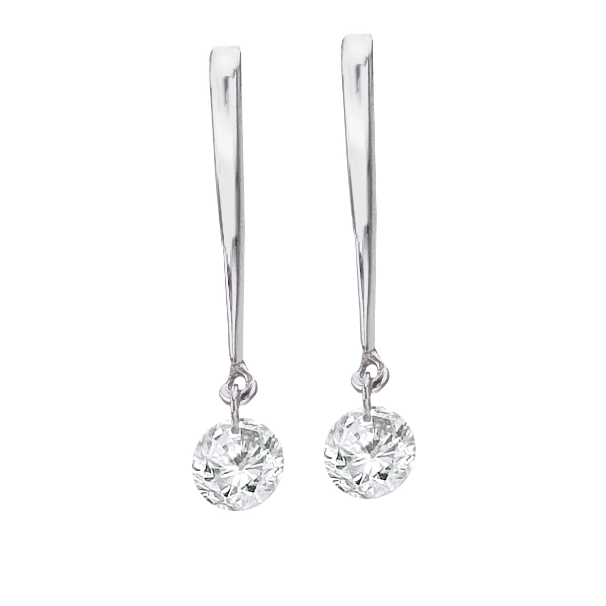 DASHING DIAMOND DROP EARRINGS E8915W