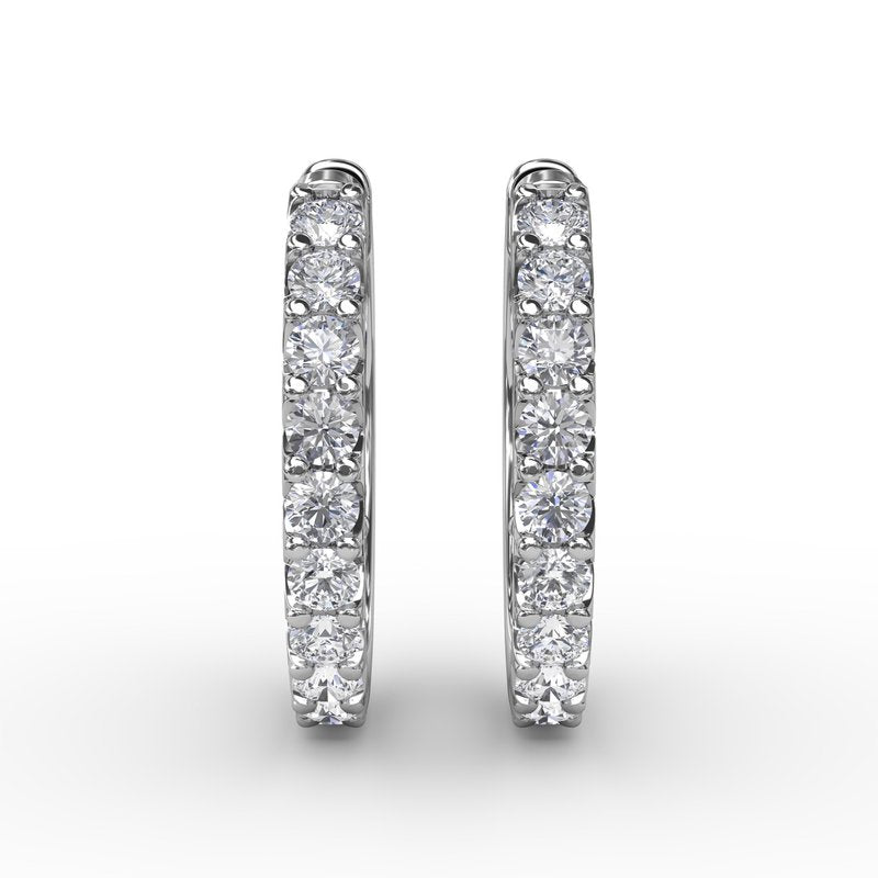 .6ct Diamond Hoop Earrings ER4929 - TBird