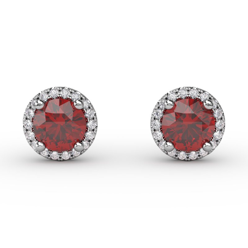 Dazzling Brilliant Cut Stud Earrings ER7002R - TBird