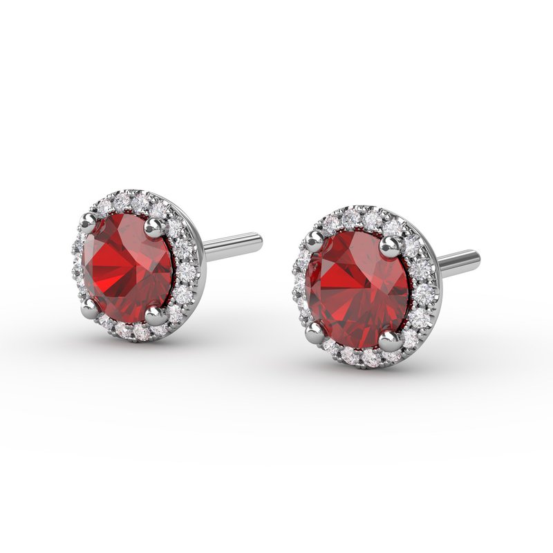 Dazzling Brilliant Cut Stud Earrings ER7002R - TBird