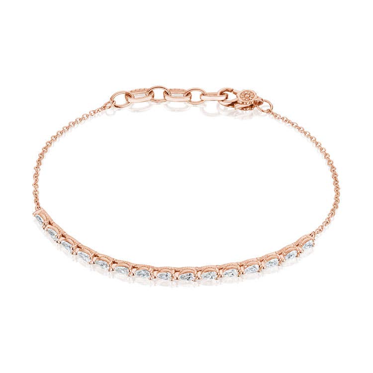Stilla | Pear Diamond Bracelet in 18k Rose Gold FB6757PK