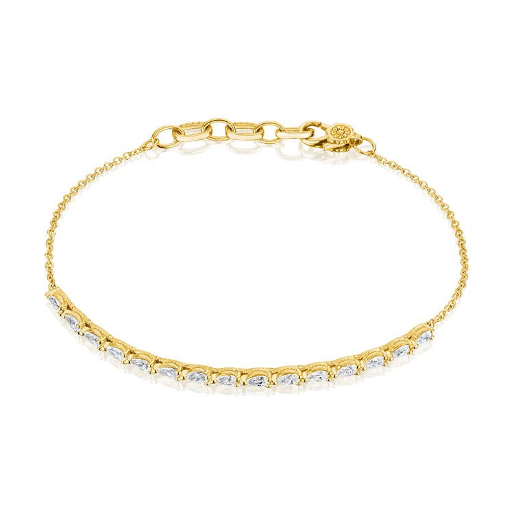 Stilla | Pear Diamond Bracelet in 18k Yellow Gold FB6757Y