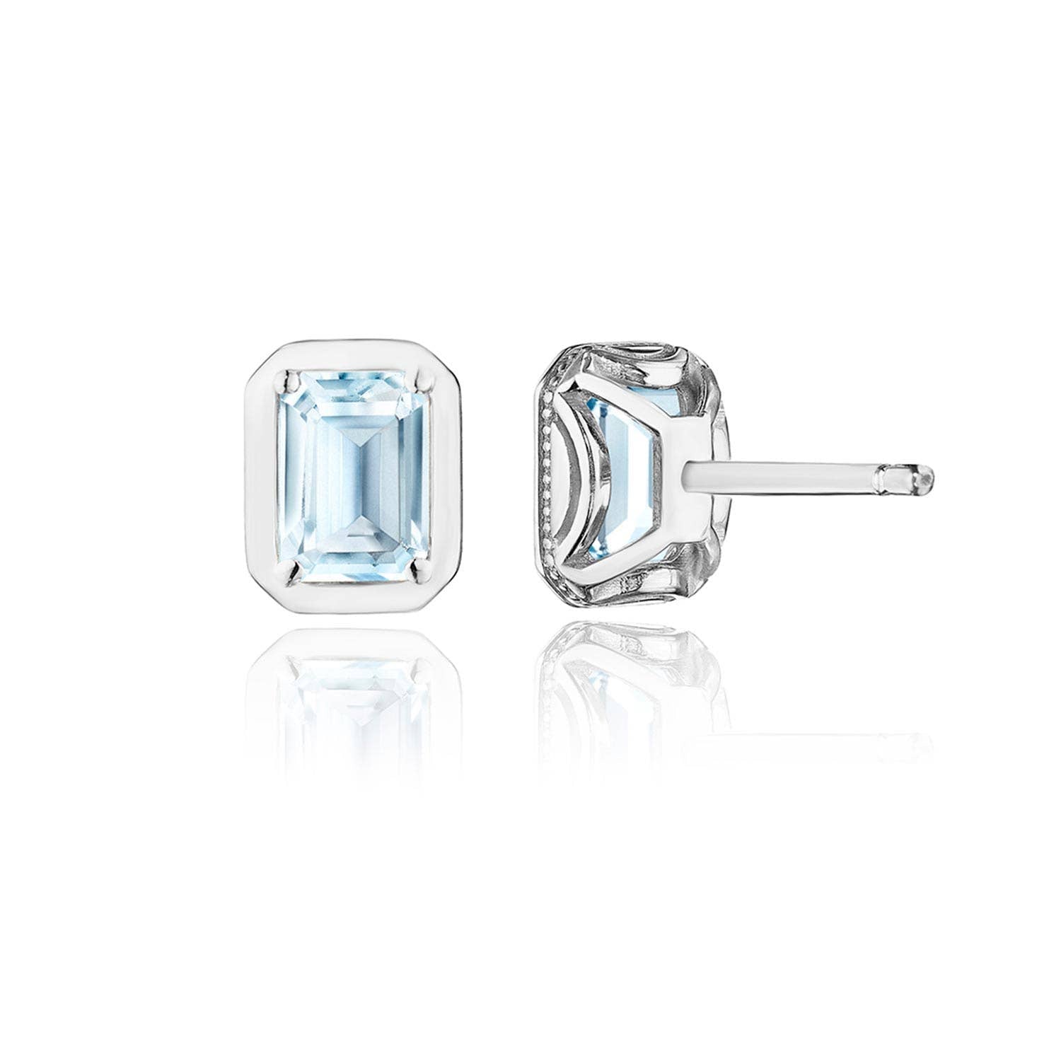 TACORI Allure | Emerald Sky Blue Topaz Stud Earring - 1.4ct FE823EC55X4BT