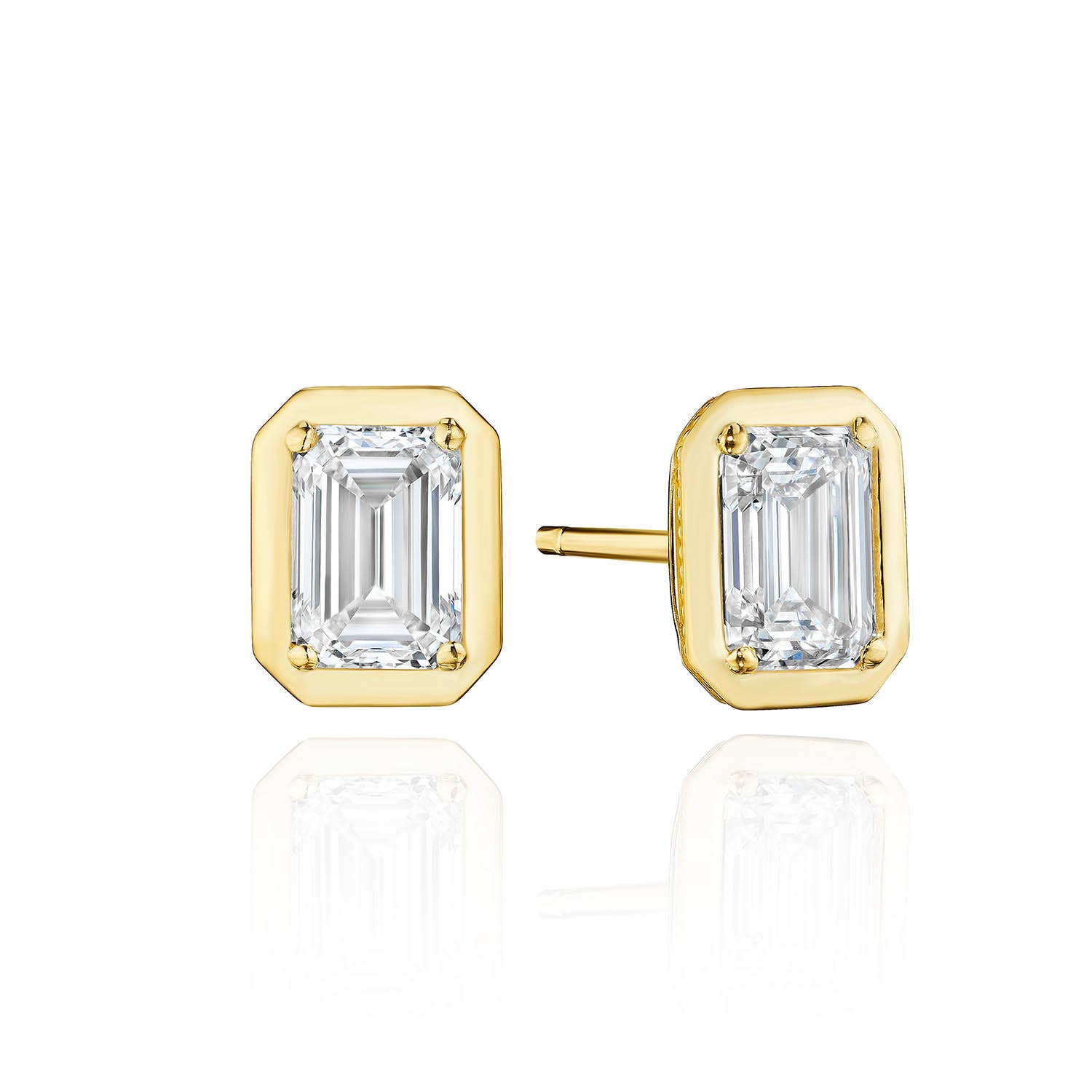 TACORI Allure | Emerald Diamond Stud Earring - 1.5ct FE823EC65X45LDY
