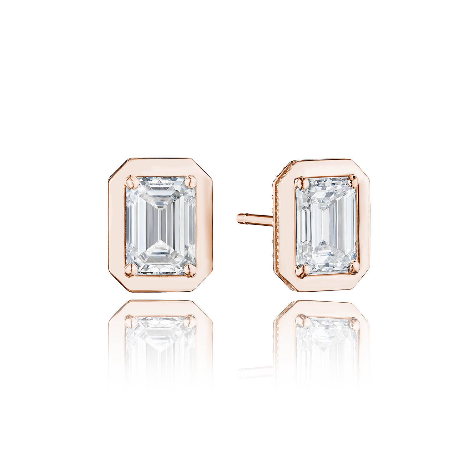 TACORI Allure | Emerald Diamond Stud Earring - 2.07ct FE823EC7X5LDPK