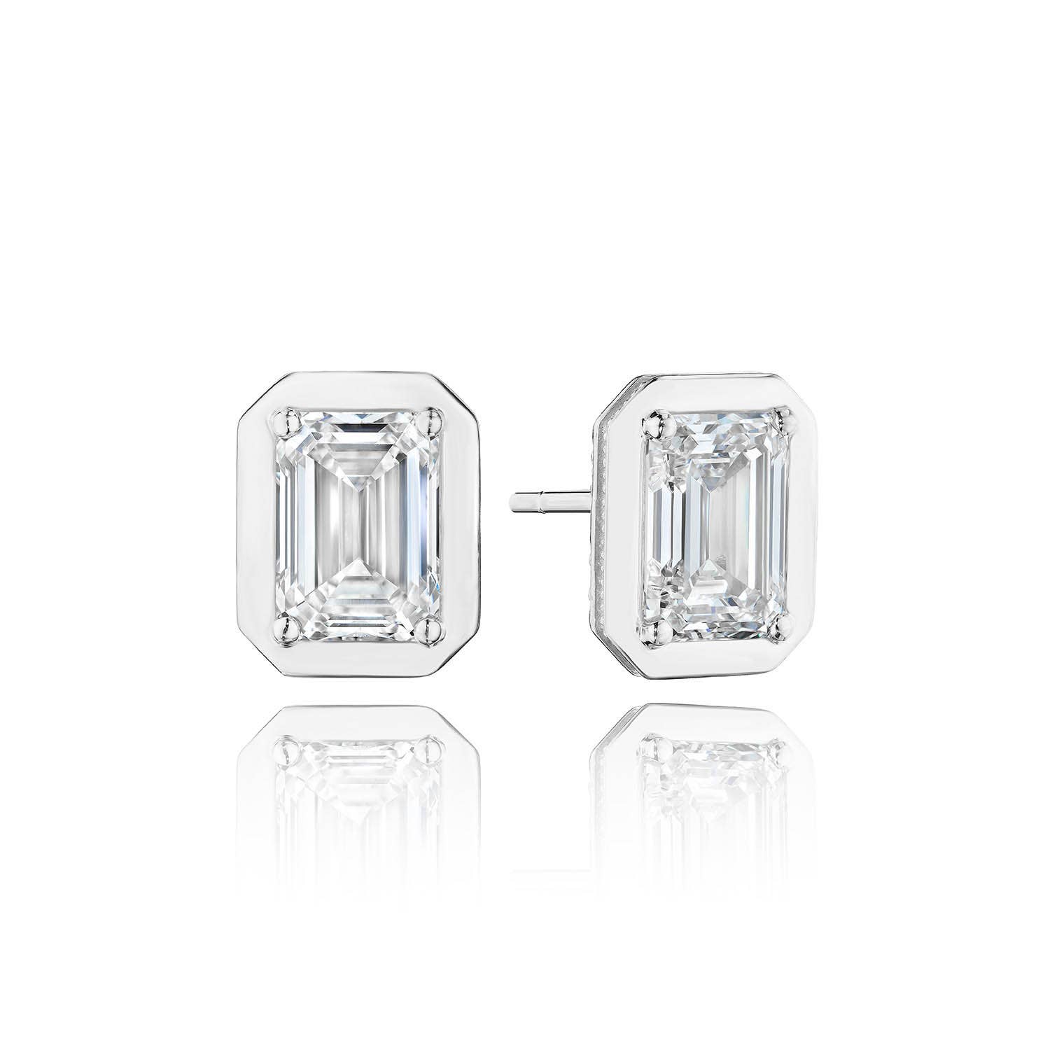 TACORI Allure | Emerald Diamond Stud Earring - 4.1ct FE823EC85X6LD