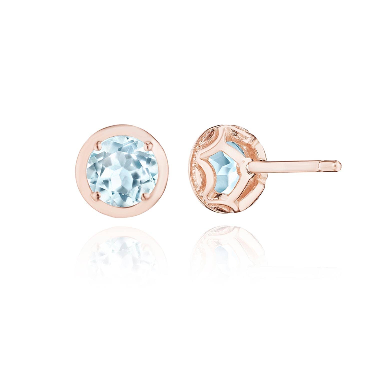 TACORI Allure | Round Sky Blue Topaz Stud Earring - 1.4ct FE823RD5BTPK