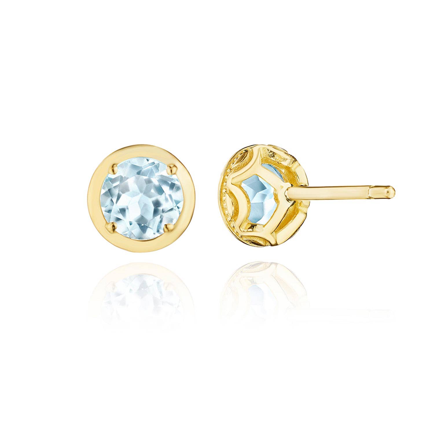 TACORI Allure | Round Sky Blue Topaz Stud Earring - 1.4ct FE823RD5BTY