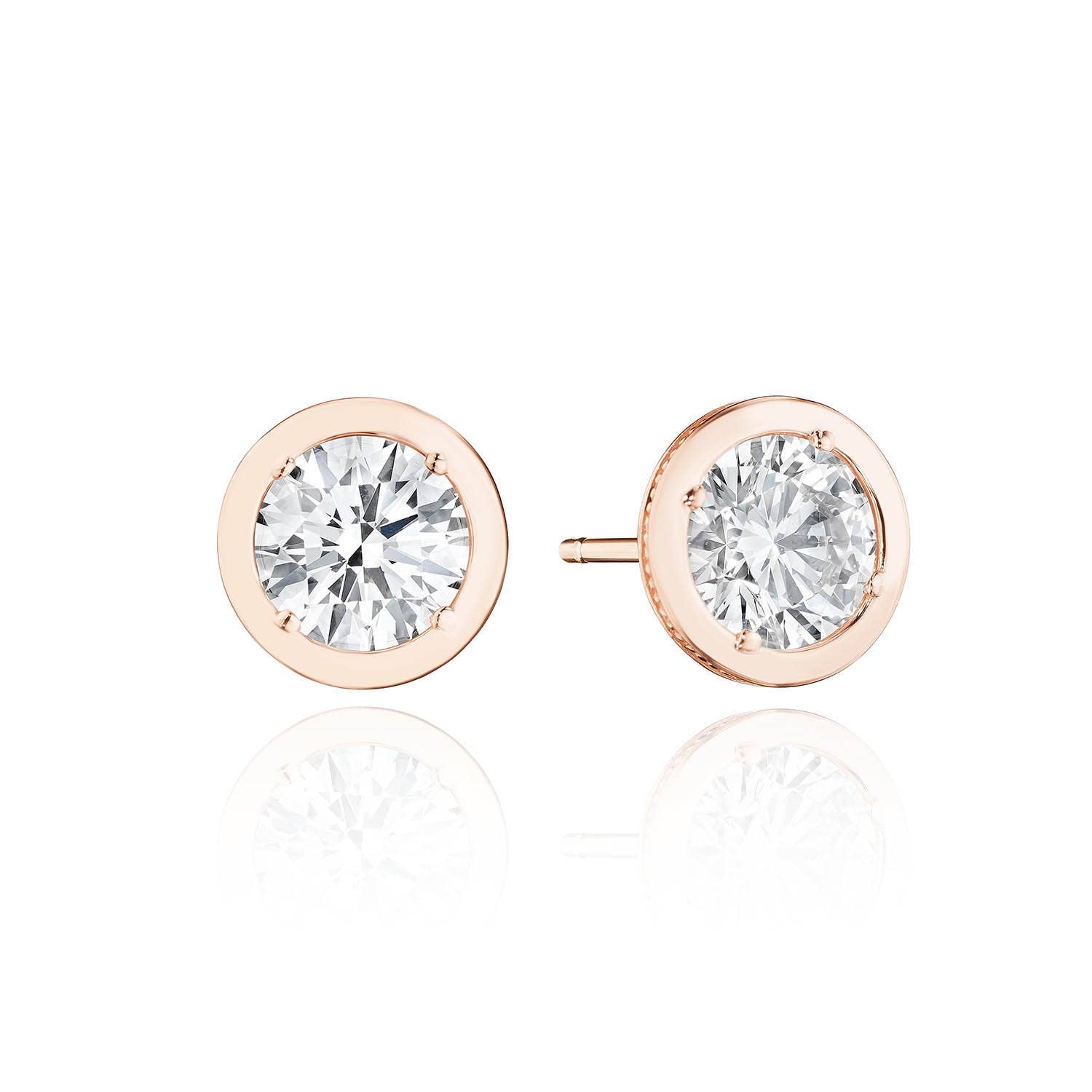 TACORI Allure | Round Diamond Stud Earring - 2.08ct FE823RD65LDPK