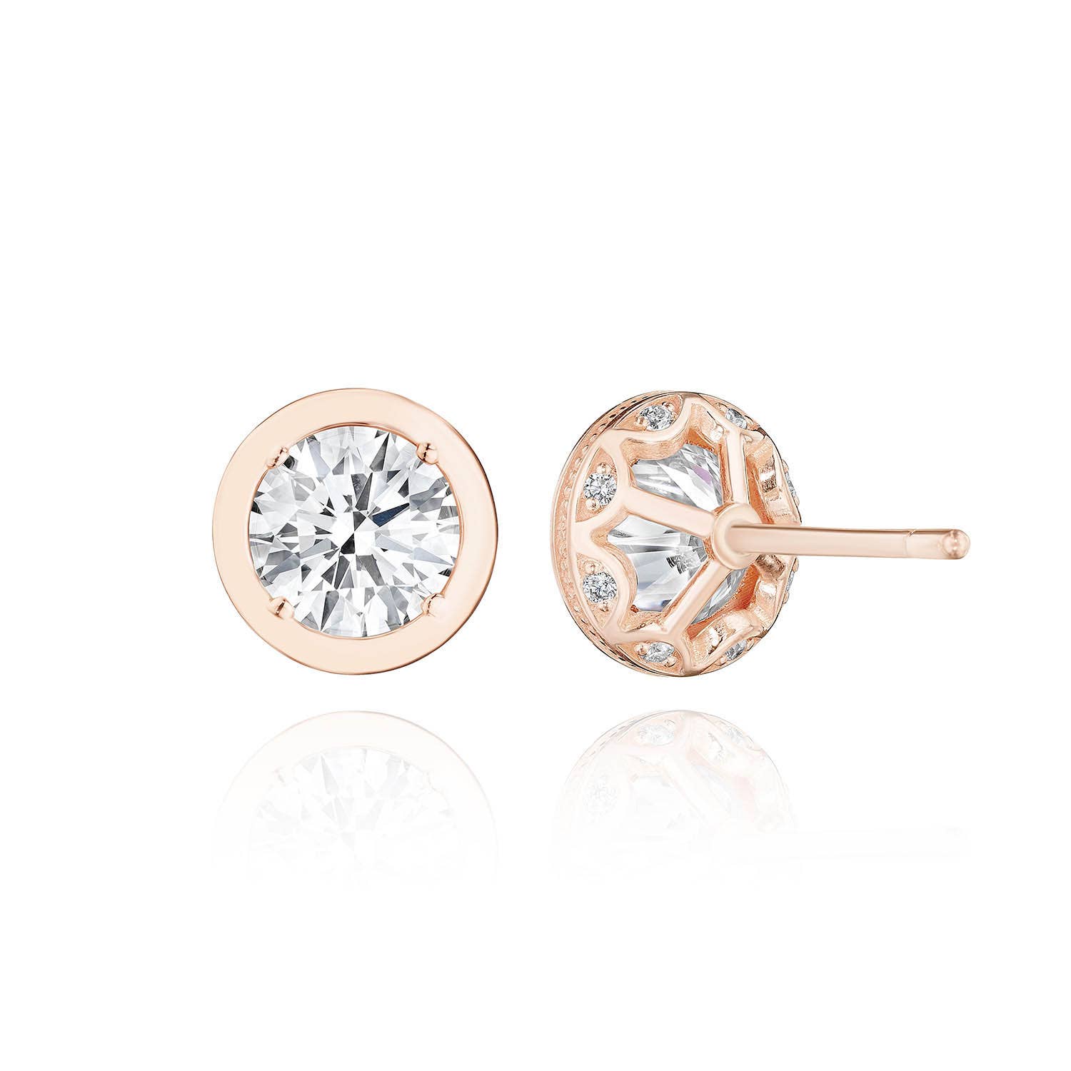 TACORI Allure | Round Diamond Stud Earring - 2.08ct FE823RD65LDPK