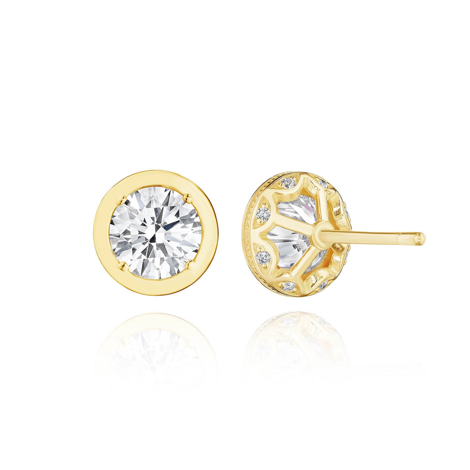 TACORI Allure | Round Diamond Stud Earring - 2.08ct FE823RD65LDY