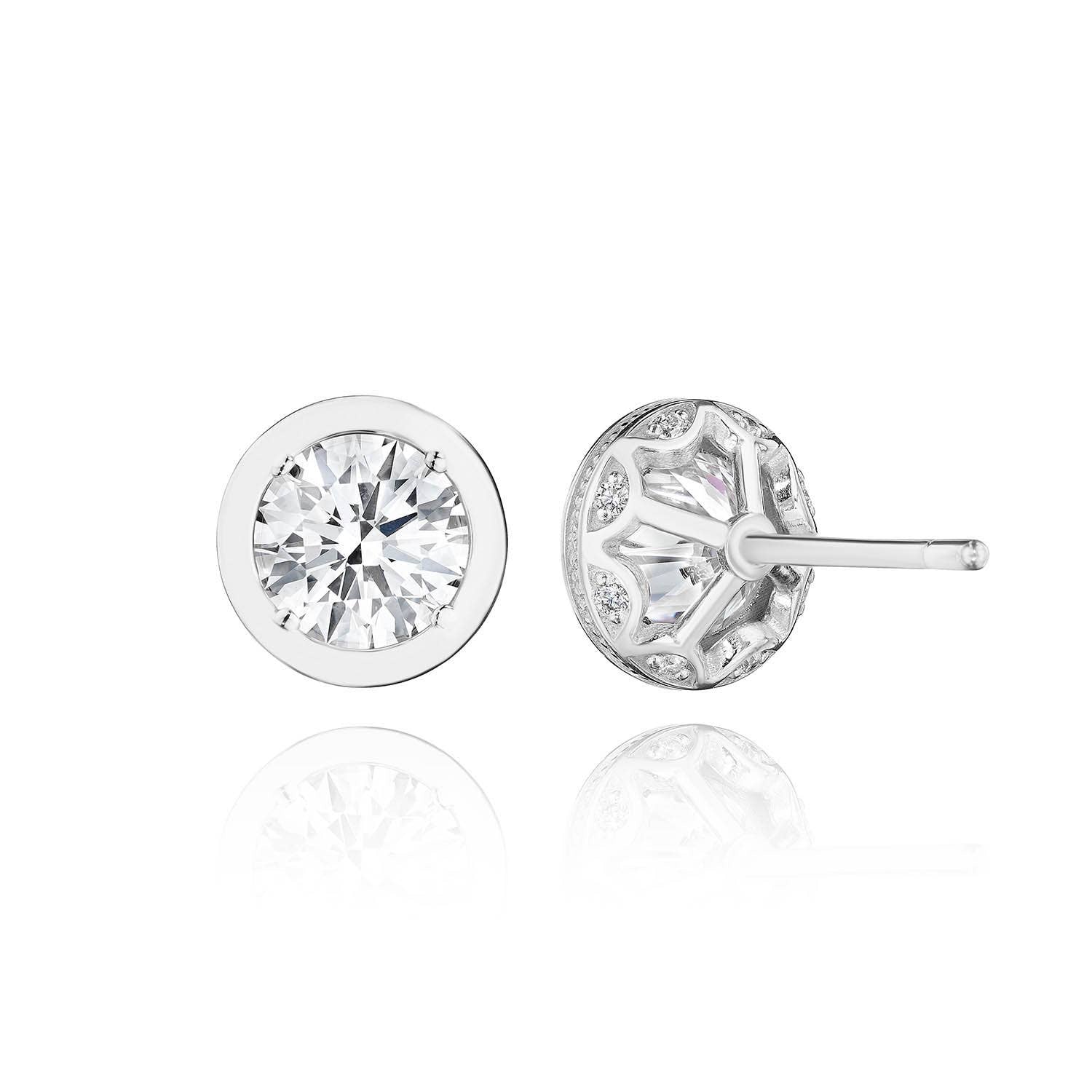 TACORI Allure | Round Diamond Stud Earring - 2.08ct FE823RD65LD