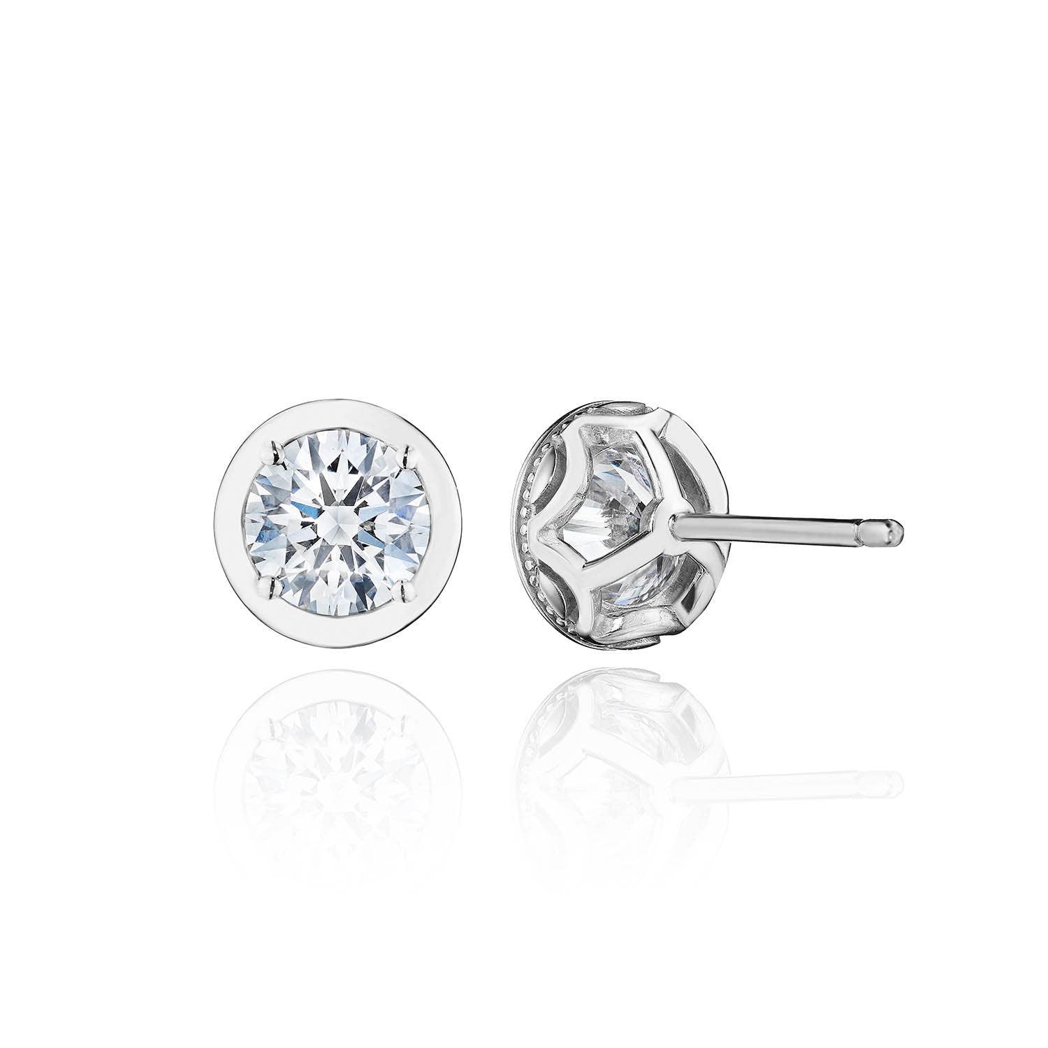 TACORI Allure | Round Diamond Stud Earring - 1.5ct FE823RD6LD