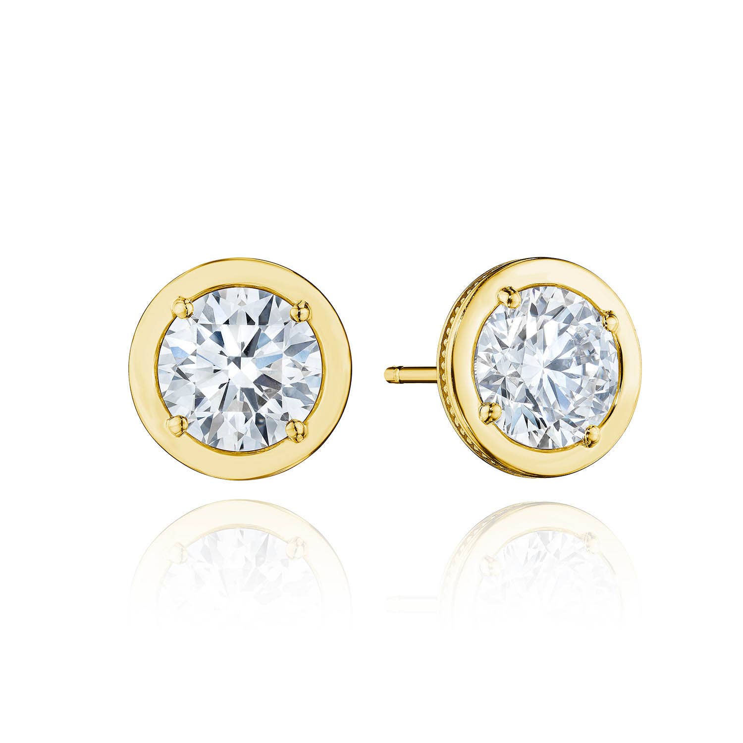 TACORI Allure | Round Diamond Stud Earring - 3.08ct FE823RD75LDY
