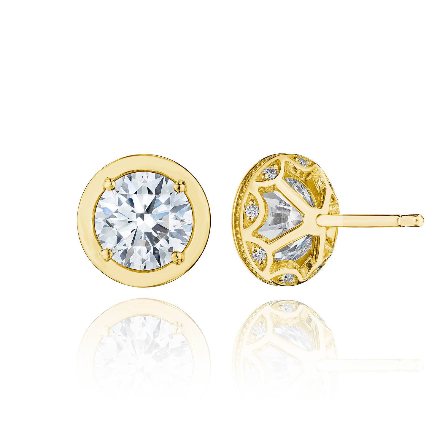 TACORI Allure | Round Diamond Stud Earring - 3.08ct FE823RD75LDY