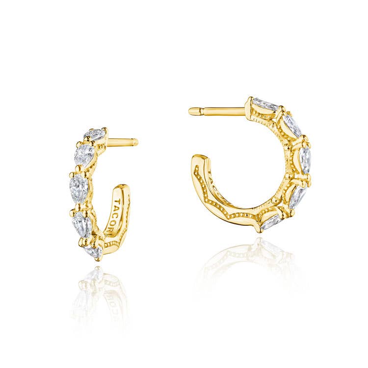 Stilla | Small Hoop Earrings in 18k Yellow Gold - 12.90mm FE827Y