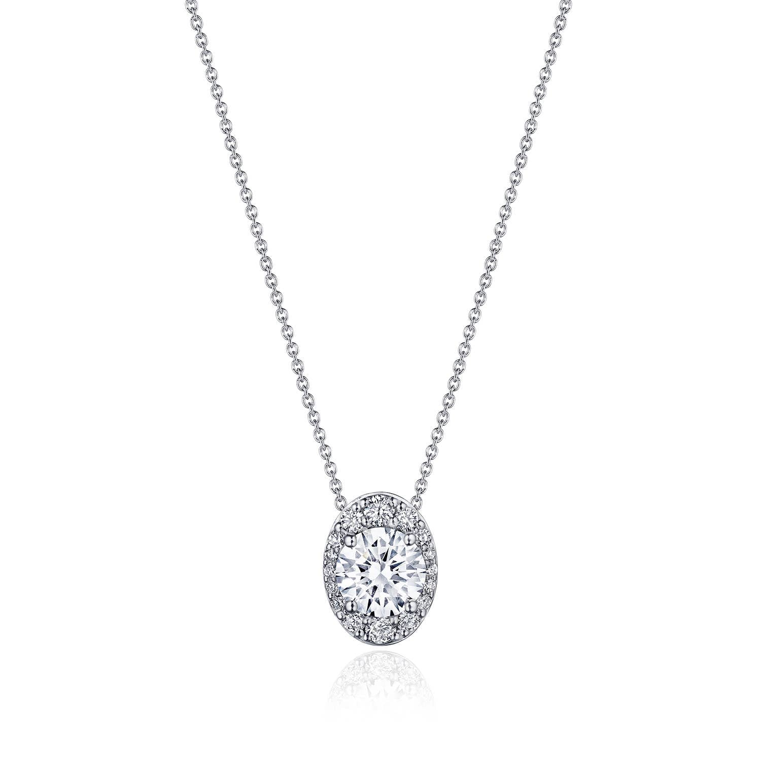 TACORI Bloom | 17" Vertical Oval Bloom Diamond Necklace FP811VRDOV65