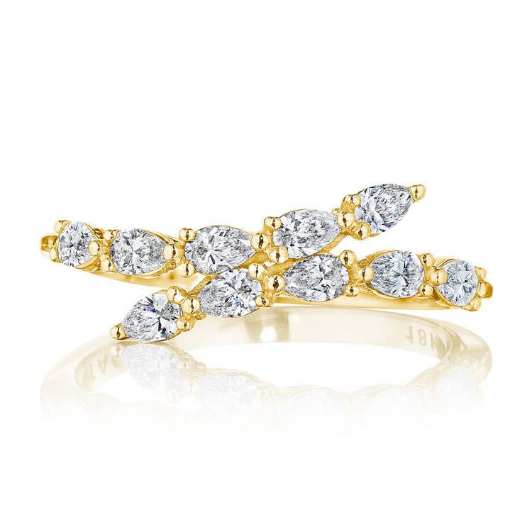 Stilla | Pear Diamond Ring in 18k Yellow Gold FR829Y