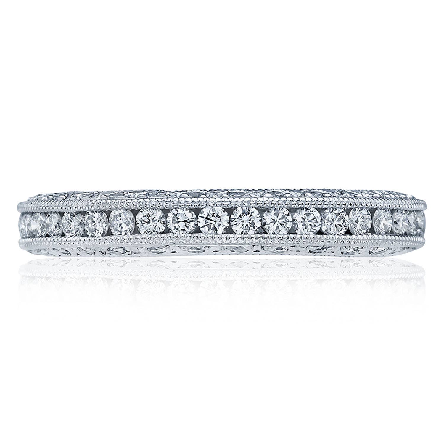 Classic Crescent | Channel Set Wedding Band HT2326B