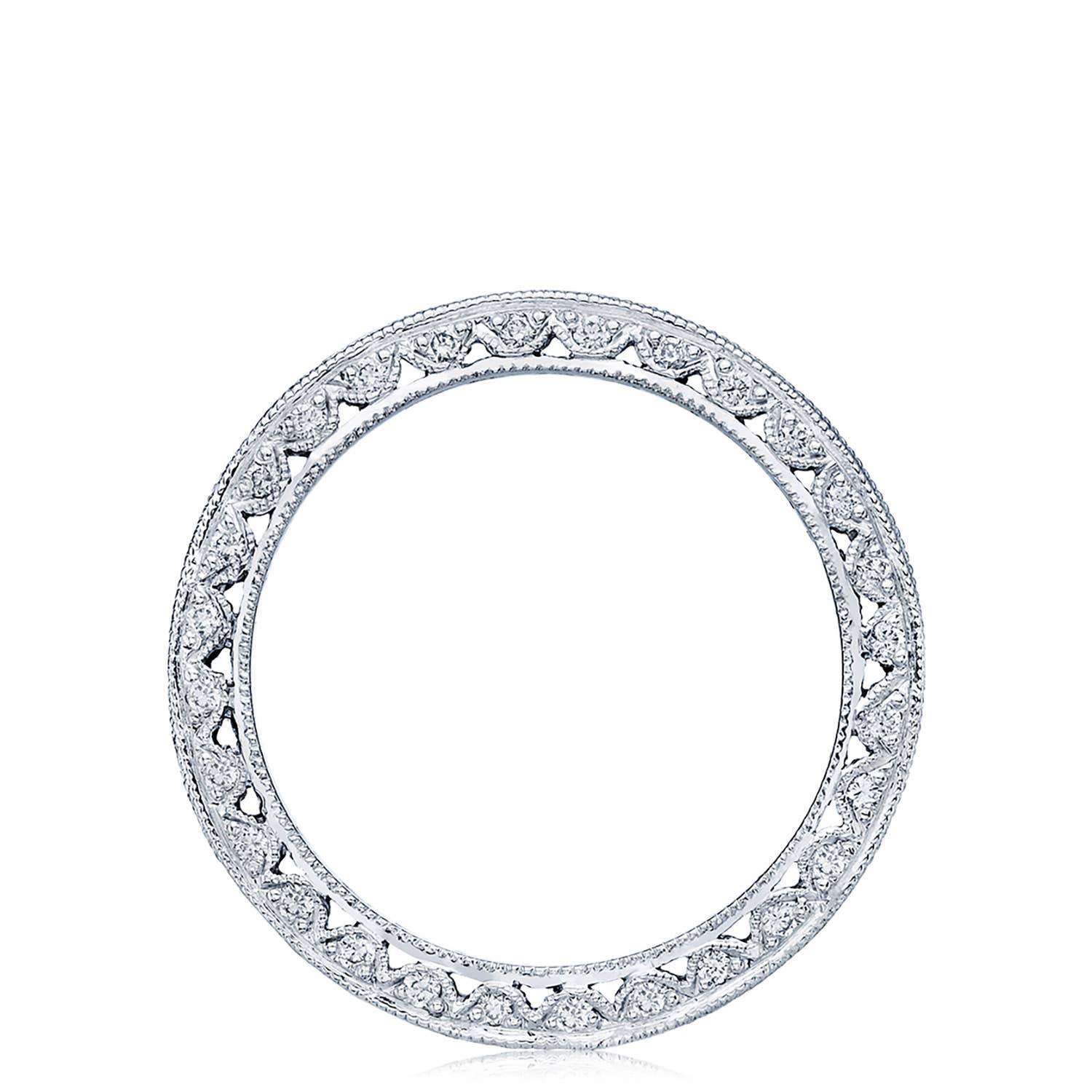 Classic Crescent | Channel Set Wedding Band HT2326B