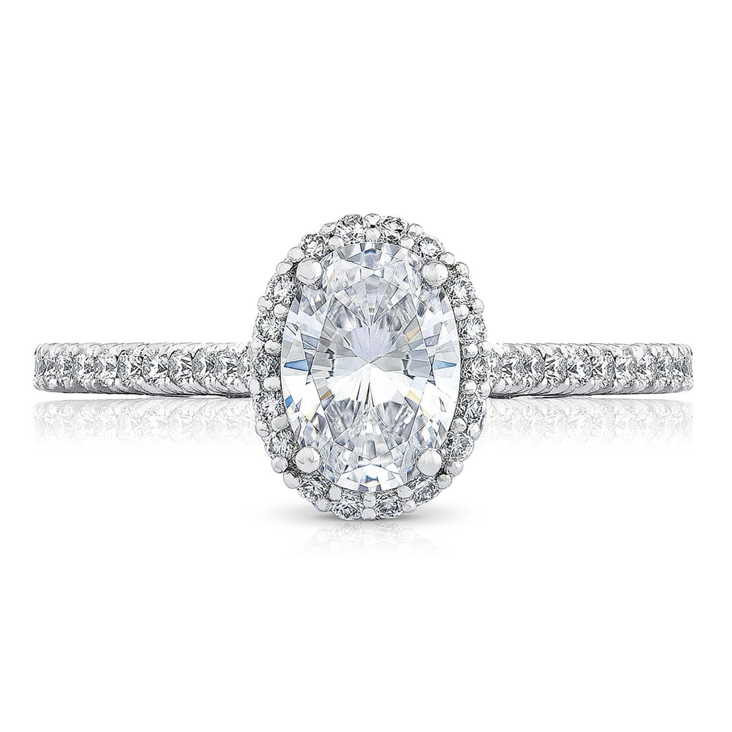 Petite Crescent | Oval Bloom Engagement Ring HT254715OV75X55