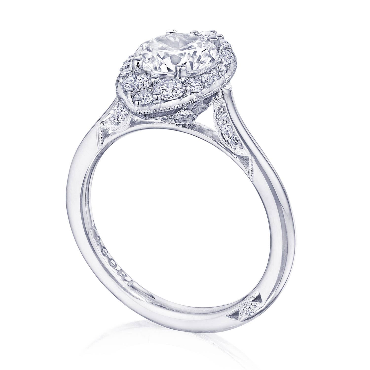 Simply TACORI | Round, Marquise Bloom Engagement Ring HT2575RDMQ7