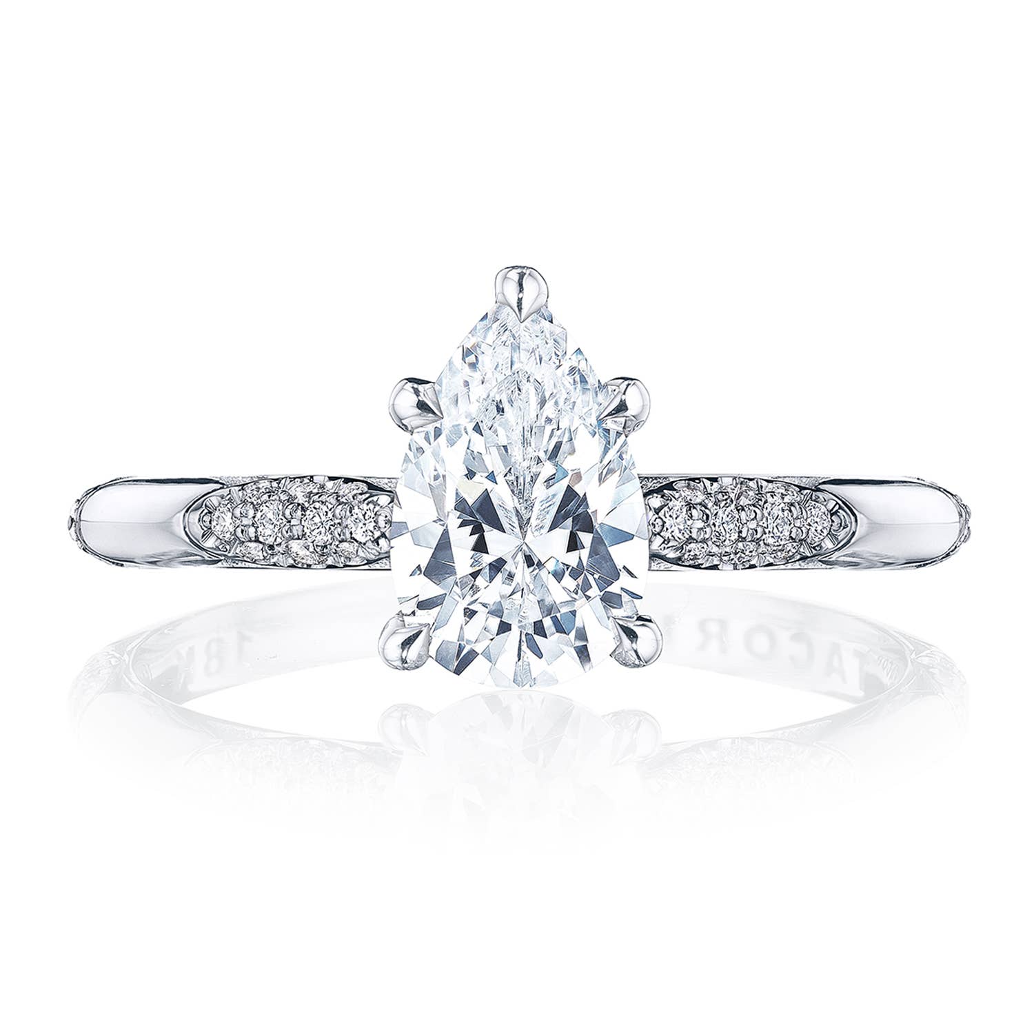 Founder's Collection | Pear Solitaire Engagement Ring HT2582PS85X55