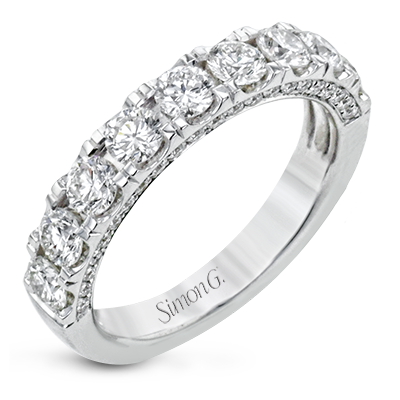 Wedding Band in 18k Gold with Diamonds LR2598-B