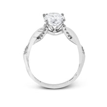 Oval-Cut Criss-Cross Engagement Ring In 18k Gold With Diamonds MR2514-OV