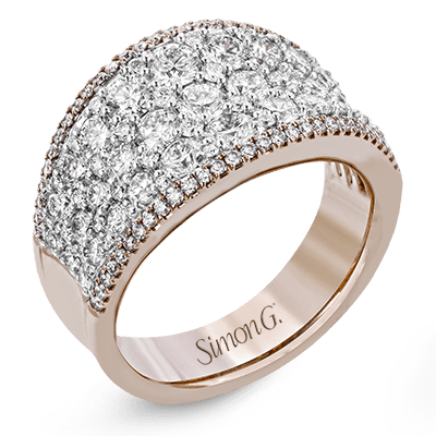 Simon-Set Right Hand Ring In 18k Gold With Diamonds MR2619