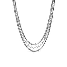 Strength, Beauty and Power Triple Layer Chain Necklace