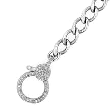 Diamond Angel Wing Pendant on Curb Chain Necklace - 17